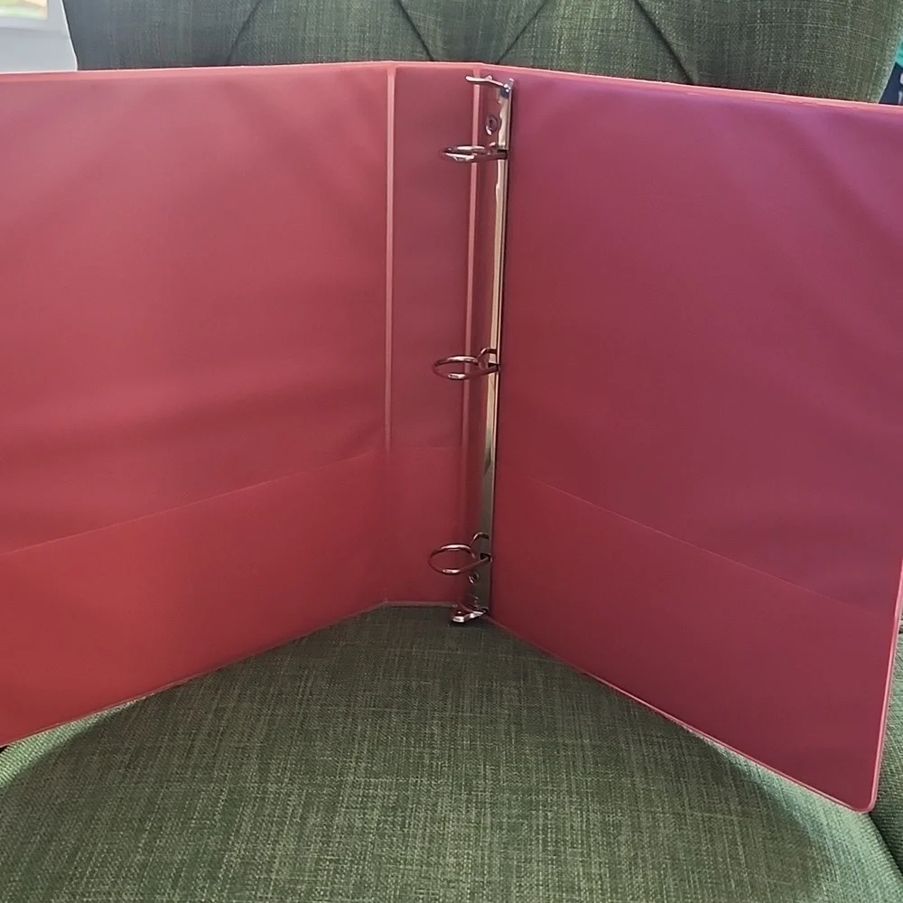 Yoobi Vibrant Pink Ombre D-Ring Binder